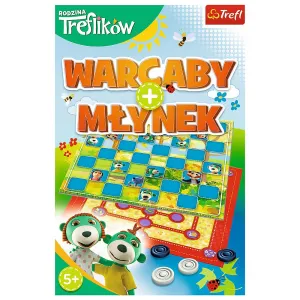 Gra strategiczna Trefl Trefliki WARCABY/MŁYNEK (01920)