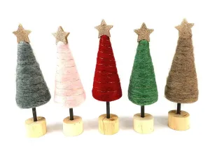 Ozdoba świąteczna choinka mix kolorów 26cm One Dollar (364400)