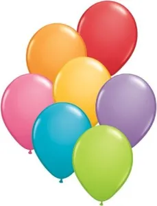 Balon gumowy pastelowy 100 szt mix pastelowy 270mm Partydeco (12P-000)