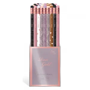 Ołówke z gumką do mazania Interdruk ROSE GOLD (5902277312815)