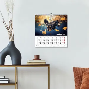 Kalendarz ścienny PSY POD WODĄ 33x33 330mm x 330mm Press