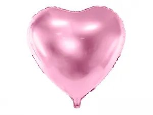 Balon foliowy Partydeco Serce, 61cm, jasny różowy 24cal (FB23M-081J)