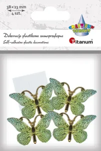 Dekoracja Craft-Fun Series Motyle plastikowe samoprzylepne Titanum (2324012-3)