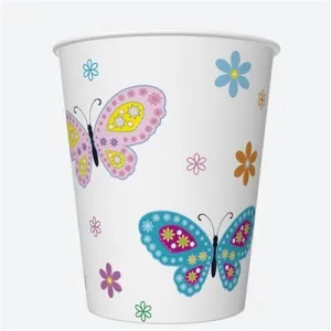 Kubek jednorazowy daisy papier 250ml Pol-mak (01)