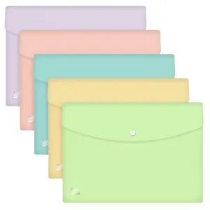 Teczka plastikowa na zatrzask Urban kopertowa pastel A4 mix 300 mic. Oxford (400187613)