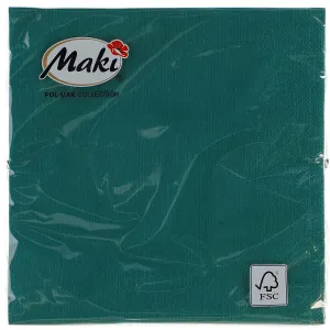 Serwetki Pol-mak - szmaragdowy 330mm x 330mm (00053)