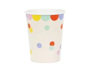 Kubek jednorazowy Konfetti papier 220ml Partydeco (KPP118-EU1)