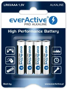 Baterie Pro Alkaline AAA LR03 Everactive