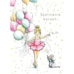 Kartka składana B6 Baletnica B6 Henry (5907465668378)