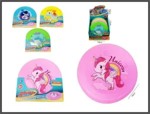 Dysk latający miękki z nadrukiem 18cm 4-kolory Hipo (H14039)