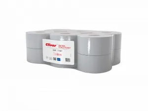 Papier toaletowy przemysłowy 1 warstwowy jumbo kolor: szary śr. 180mm Cliver (6231)