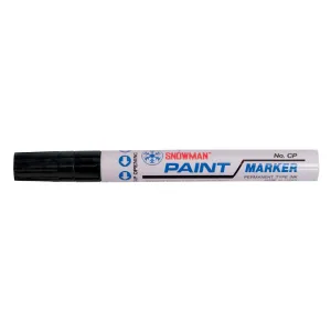 Marker olejowy gruby czarny wkład czarny 1,5-3,00mm okrągła końcówka Snowman