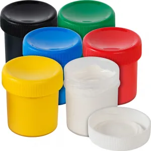 Farby plakatowe kolor: różne 20ml 6 kolor. Faber Castell (121040 FC)