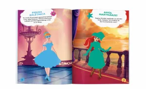 Książka dla dzieci Disney Księżniczka Brokatowe ubieranki Ameet (SDLB-9104)