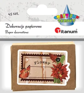 Ozdoba papierowa Craft-Fun Series etykiety w pudełku Titanum (24XQ0501-18)