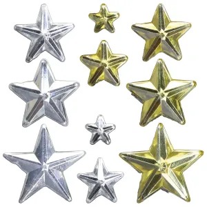 Kryształki Craft-Fun Series gwiazdki złoty/srebrny Titanum (24MH0381)