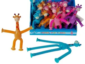 Figurka żyrafa antystresowa 18x10cm, rozciągające się kończyny wkład Adar (597150)