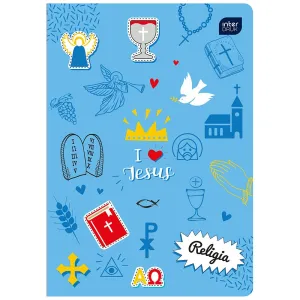 Zeszyt tematyczny A5 RELIGIA 60k. 70g krata Interdruk (ZE60KFR)