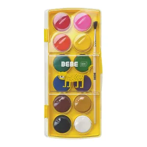 Farby akwarelowe BB KIDS 12 kolor. Bebe