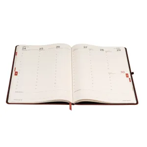 Kalendarz książkowy (terminarz) 2026 FORMALIZM TDW A4 Antra (BRĄZOWY)