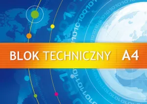 Blok techniczny Kreska A4 biały 240g 10k 210mm x 297mm