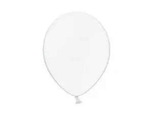Balon gumowy pastelowy 100 szt biały Partydeco (12P-002)