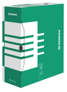 Pudło archiwizacyjne Donau A4 - zielony 120mm x 340mm x 297mm (7662301FSC-06)