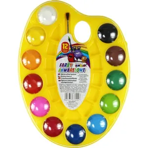 Farby akwarelowe w paletce 12 kolor. Fun&Joy (FJ-12K30PAL)