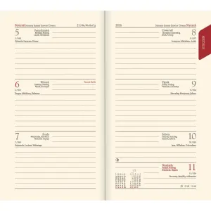 Kalendarz książkowy (terminarz) mix vivella kieszonkowy A6 Lucrum (11T)