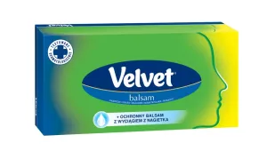Chusteczki higieniczne balsam 70 szt Velvet