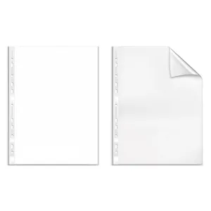 Koszulki na dokumenty ONE COLOR 100 szt A4 45 mic krystaliczna A4 kolor: transparentna typu U 45 mic. Interdruk (ZEA432K#PS)
