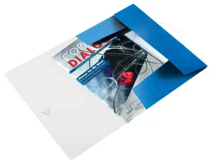 Teczka plastikowa na gumkę Leitz Wow A4 kolor: niebieski (45990036)