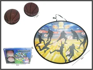 Gra zręcznościowa Tablica 70cm z krążkami z rzepami do rzucania Hipo (H12872)