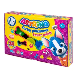 Farby plakatowe kolor: mix 20ml 24 kolor. Astra (303221005)