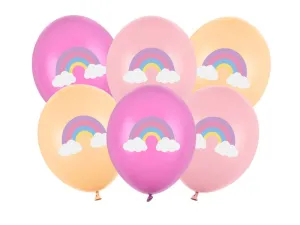 Balon gumowy Tęcza mix 300mm Partydeco (SB14P-339-000-6)