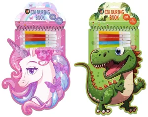 Kolorowanka w kształcie zwierząt 20 arkuszy, 2rodz Icom (150105)