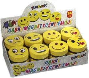 Gąbka suchościeralna magnetyczna magnetyczna Fun&Joy (EMOJI)
