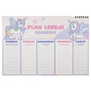 Plan lekcji unicorn Starpak (536139)
