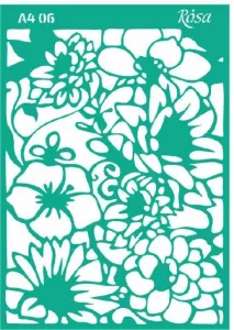 Szablon Ornamenty kwiatowe Rosa (0006)