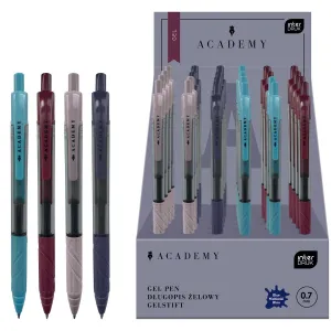 Długopis żelowy GEL ACADEMY wkład niebieski Interdruk (automatyczny)