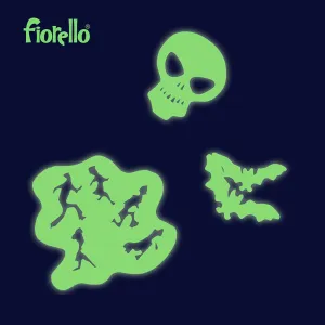 Naklejka ścienna Fluorescencyjna Halloween miks 18 szt Fiorello (170-2809)