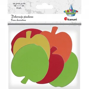 Ozdoba piankowa Titanum Craft-Fun Series jabłka  8szt. (AD097)