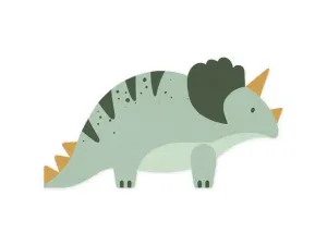 Serwetki Triceratops, 18x10 cm, mix mix nadruk papier Partydeco (SPK35)