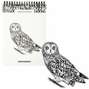 Blok artystyczny szkicownik sowa A5 120g 60k Narcissus