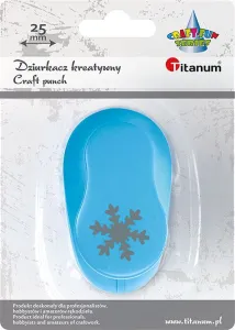Dziurkacz ozdobny Craft-Fun Series 25mm płatek śniegu Titanum (T-8810-13e)