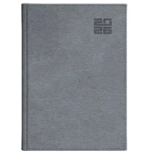 Kalendarz książkowy (terminarz) SREBRNY aluminium TYGODNIOWY A5 (237 A5TB)