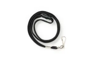 Smycz taśma wypinająca z karabińczykiem czarna czarna Argo (601288)