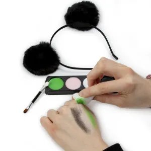 Farba do malowania twarzy kidea Zestaw z opaska panda 4 kolor. Derform (FDTZPAKA)