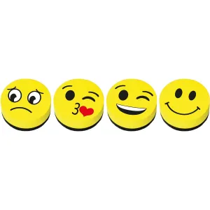 Gąbka suchościeralna magnetyczna magnetyczna Fun&Joy (EMOJI)
