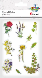 Naklejka (nalepka) Craft-Fun Series foliowe kwiaty pozłacane Titanum (2324035)